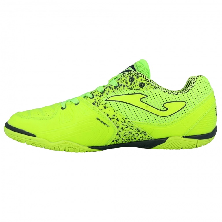 Joma Dribling 821 Indoor Futsal Shoes Football Boots in Green Fluro