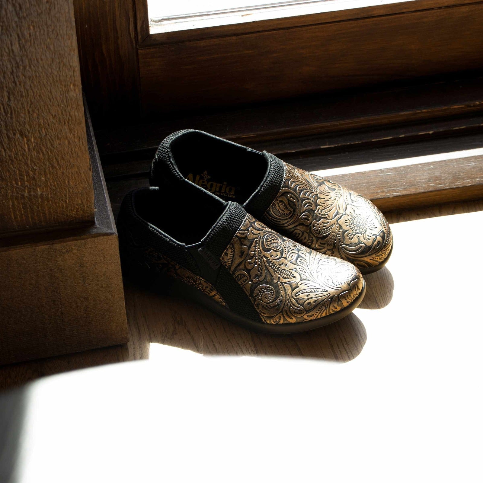 Alegria Duette Nursing Shoes Slip On Womens Work Hospitality in Bronze Swell-3