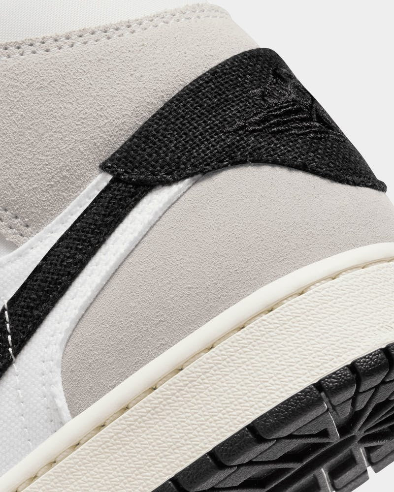 Nike Air Jordan 1 Mid Top SE Craft Shoes Sneakers - Cement Grey/Black - US 7-2