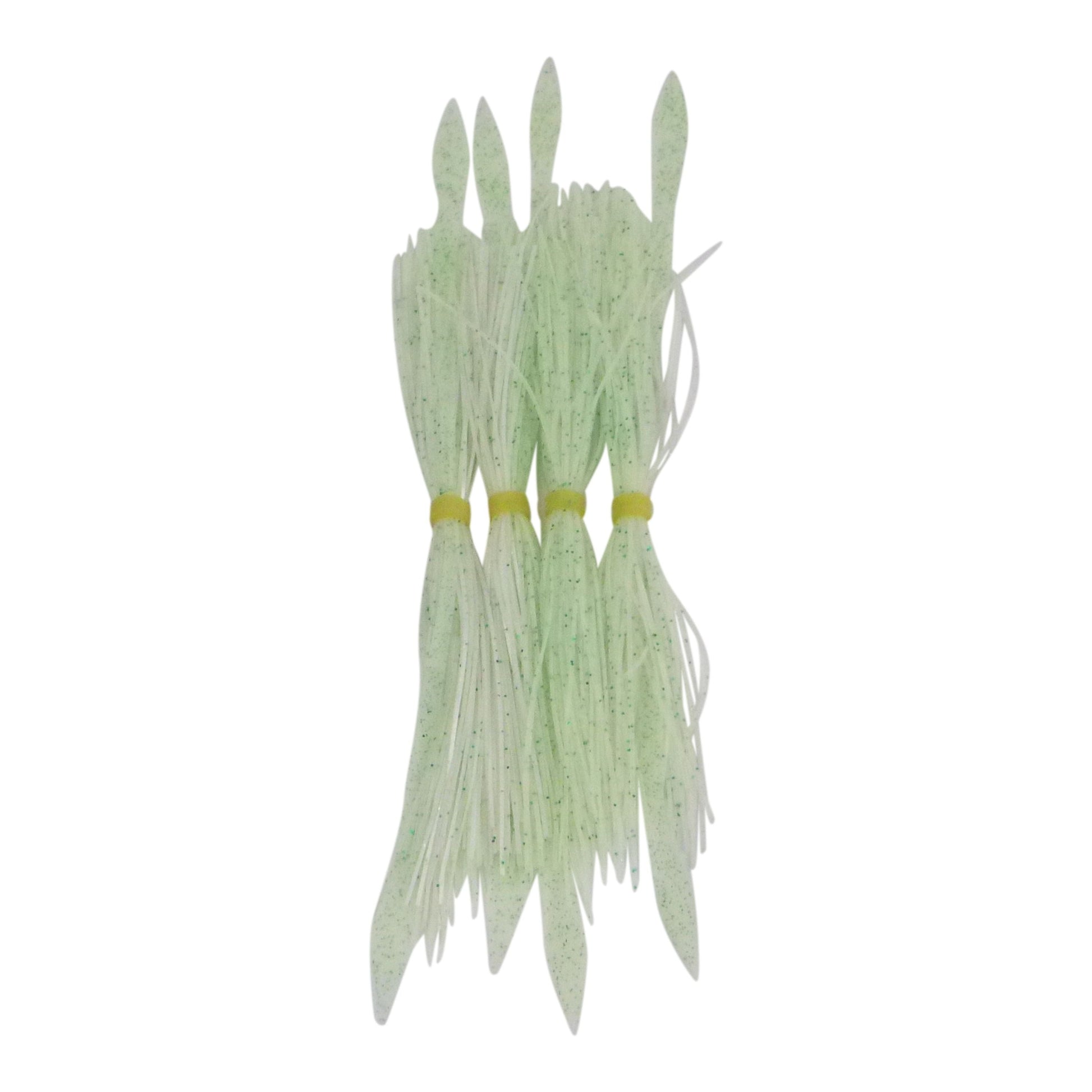 Dekoi Tailed Lure Skirts, Lumo White-0