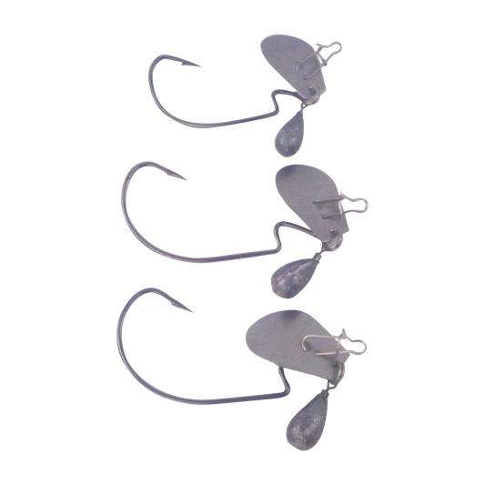 Dekoi Blade Jig Head, Wide Gape, Size Small, 3 pack-0