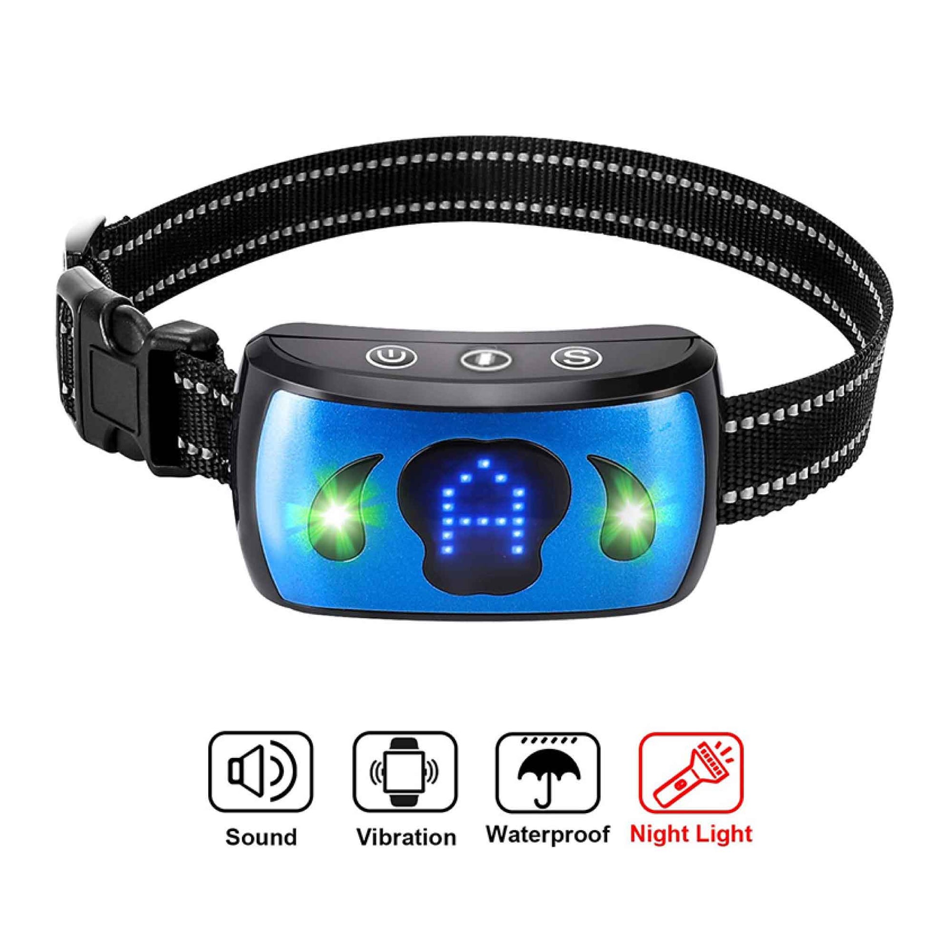 Dog Bark Collar - Vibration Magnetic Charging Waterproof Smart Barking Detection-3