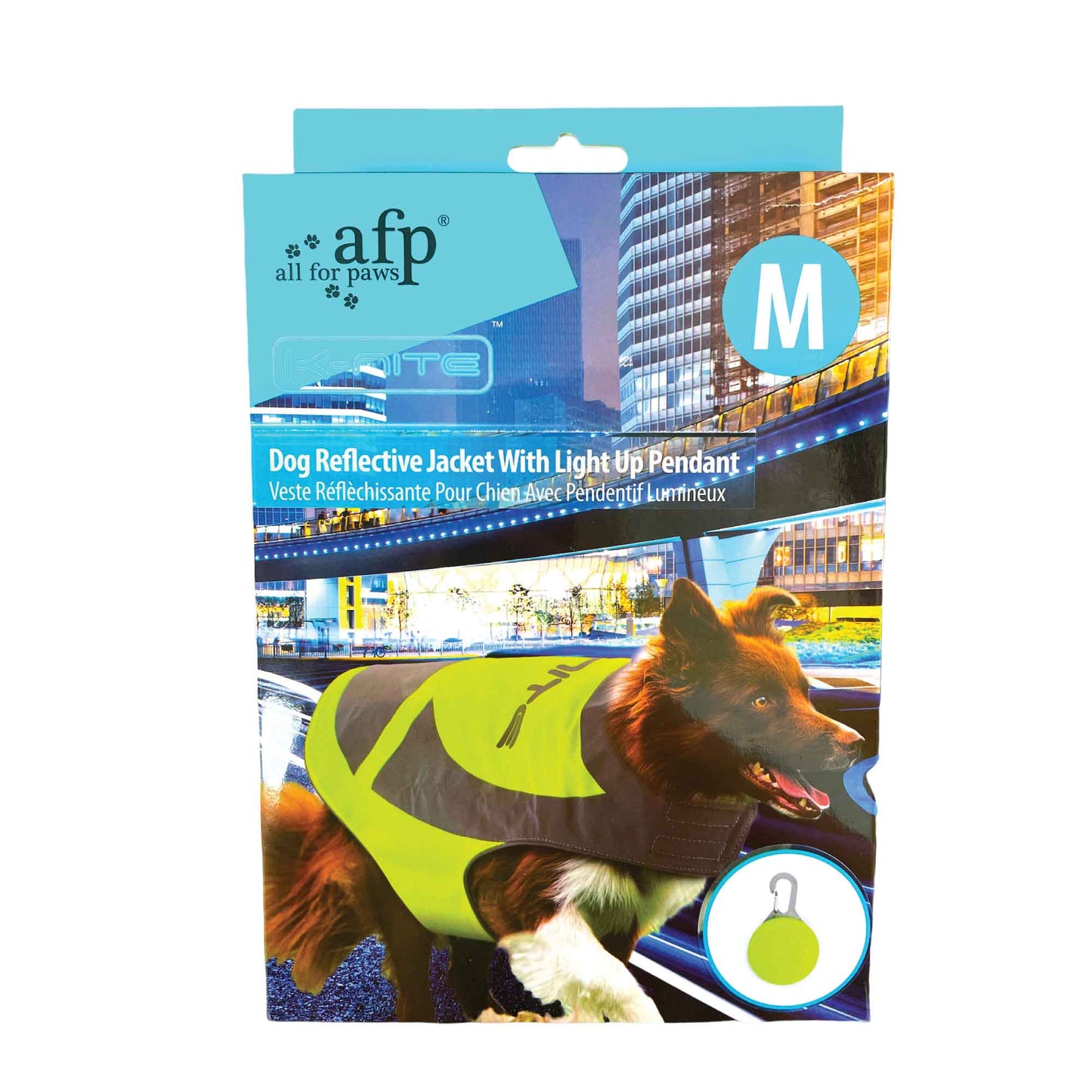 Dog Reflective Jacket Hi Vis Vest with Light Up Pendant for Small Breed Dogs-5