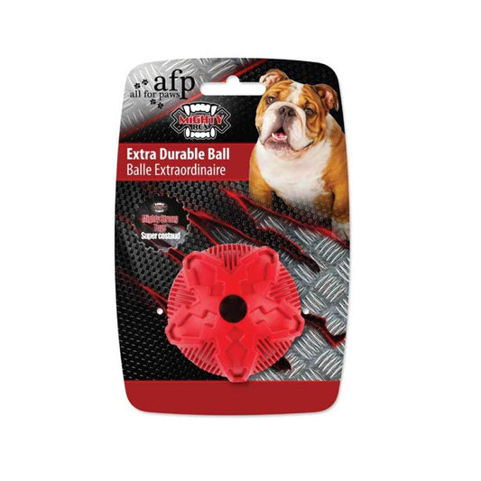 Dog Rubber Ball Extra Durable + Treat Hole - For Aggressive Chewer Fetch + Chase-0