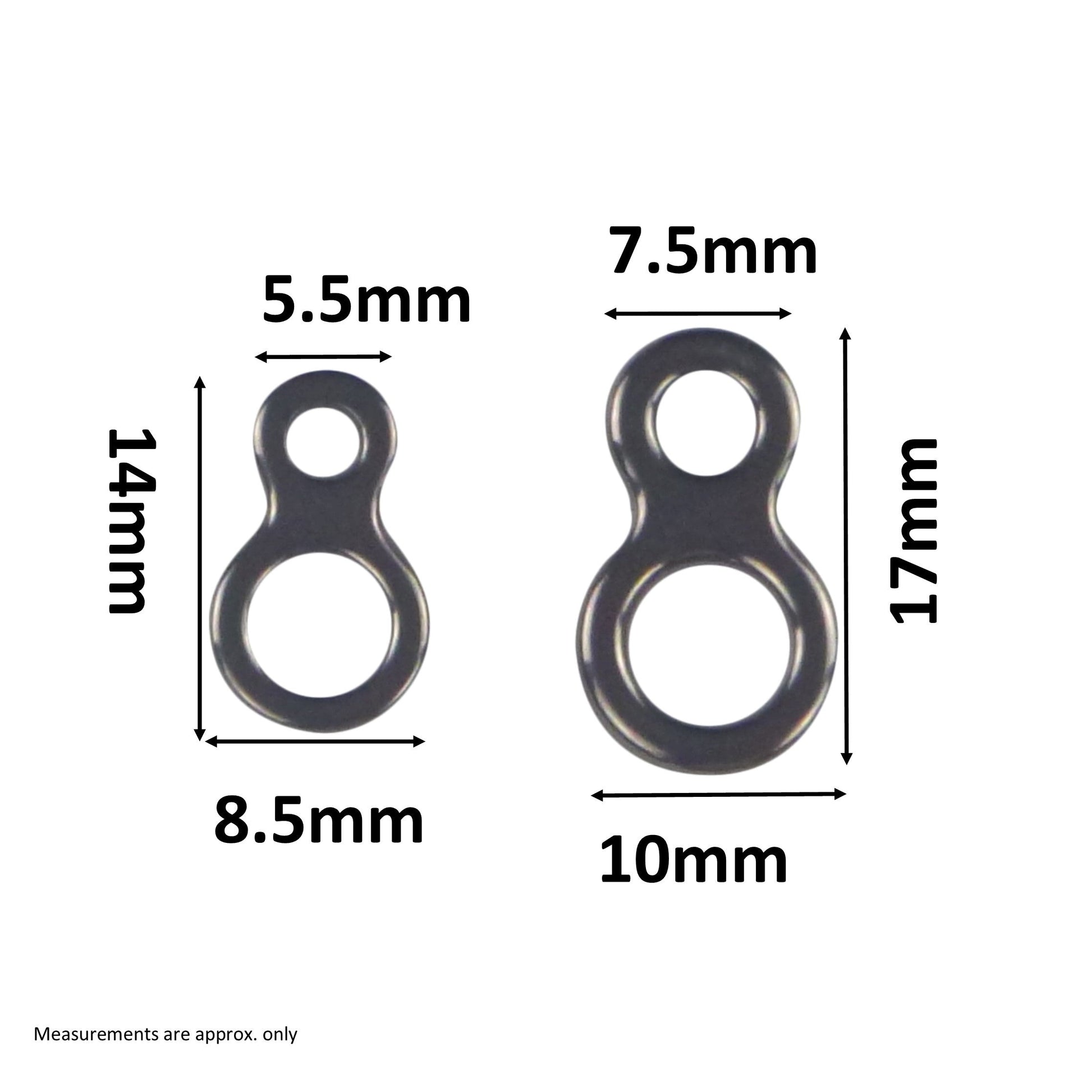 Swimerz 180kg Solid Double Rings, 14mm, 20 pack-1