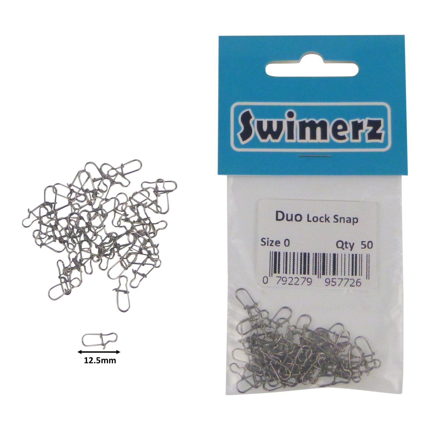 Swimerz Duo Lock Snaps Size 0. Pack 50 pack-1