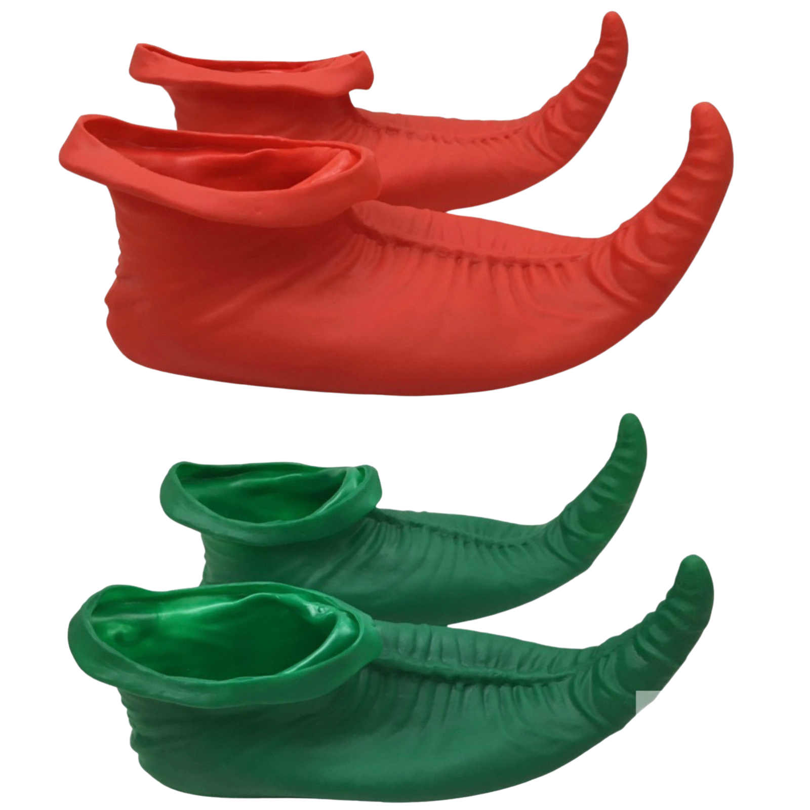 ELF SHOES Christmas Costume Elves Latex Dress Up Party Xmas St Patricks Day Boots-0