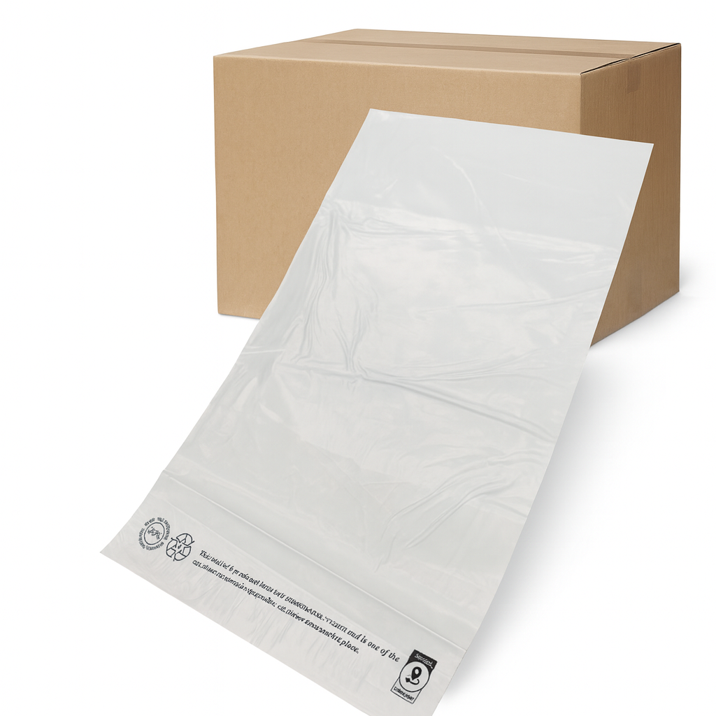Enviro Recycled Courier Satchels Poly Mailer Bag Accredited Self Sealing Shipping - 1kg (385x265x45mm)
