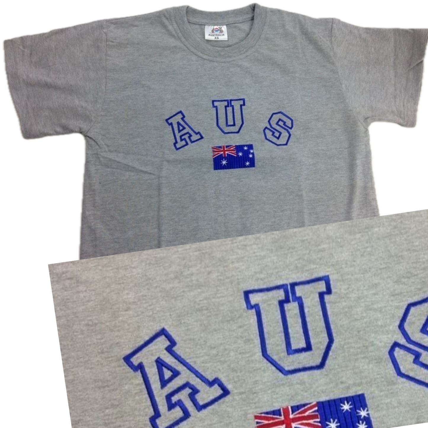 Mens Australia T Shirt Australia Day Cotton Blend Souvenir - Grey-0