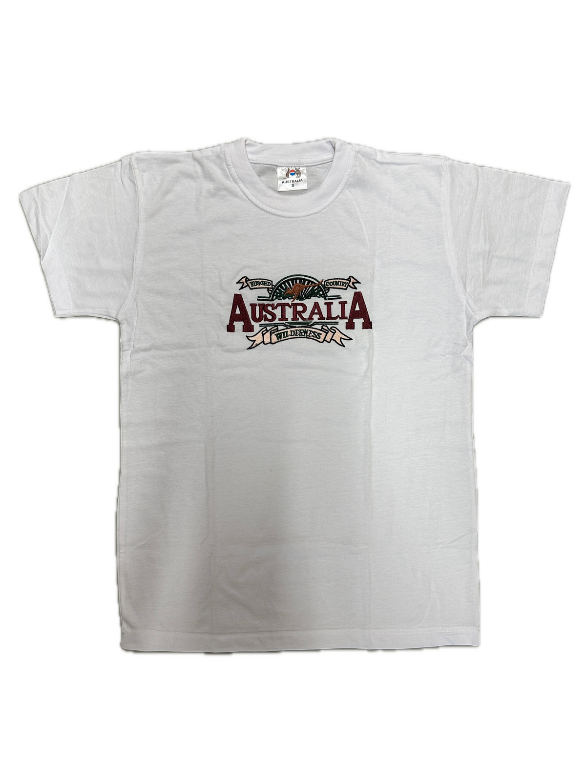 Adult Australian Wilderness Souvenir T Shirt - White (100% Cotton Tee Top)-1