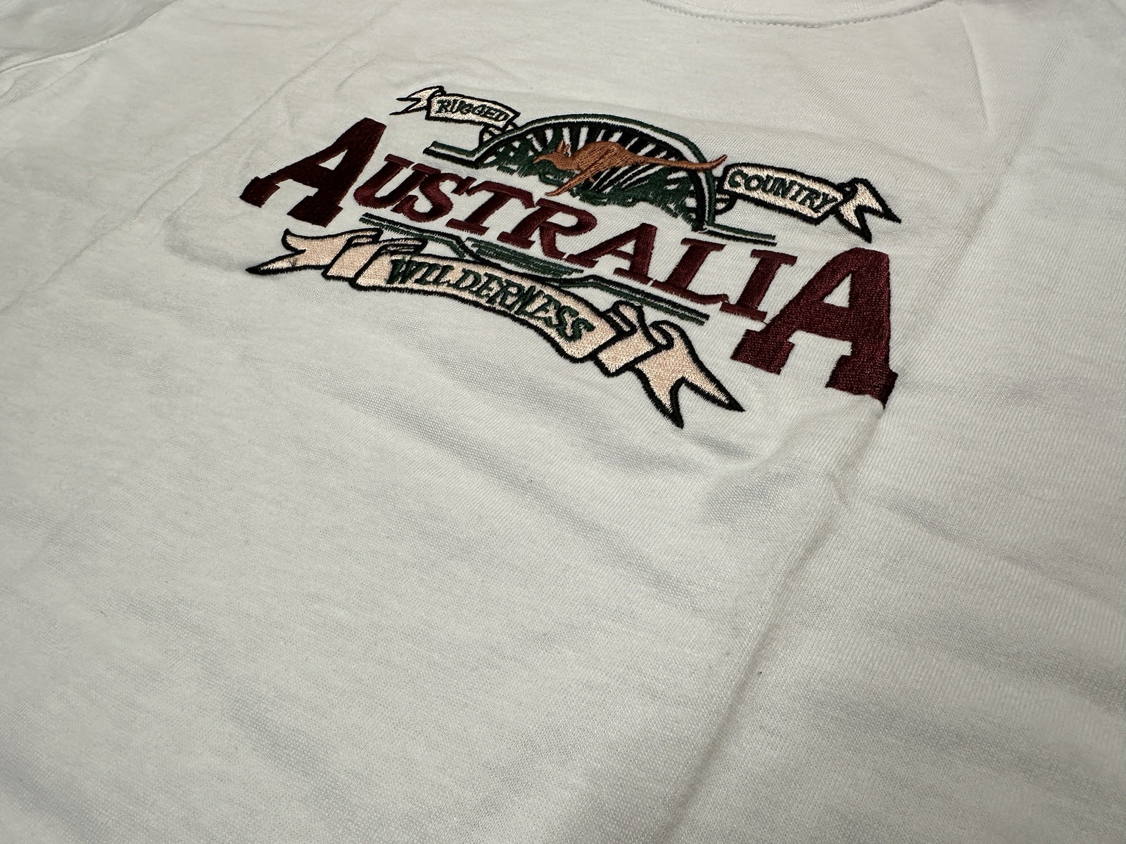 Adult Australian Wilderness Souvenir T Shirt - White (100% Cotton Tee Top)-3