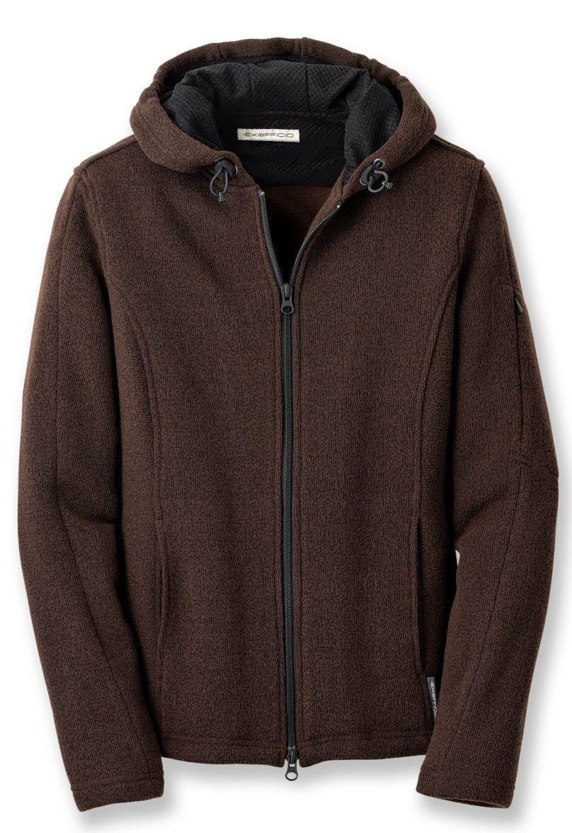 ExOfficio Alpental Full Zip Hoody Hoodie Womens Fleece Jumper Jacket 2072-0729 - Truffle - X-Small