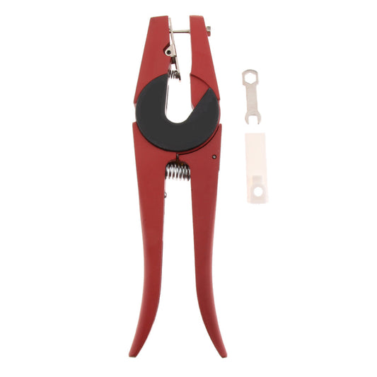 Ear Tag Applicator Plier - Metal Livestock Animal Cattle Punch Tagger Tool-0