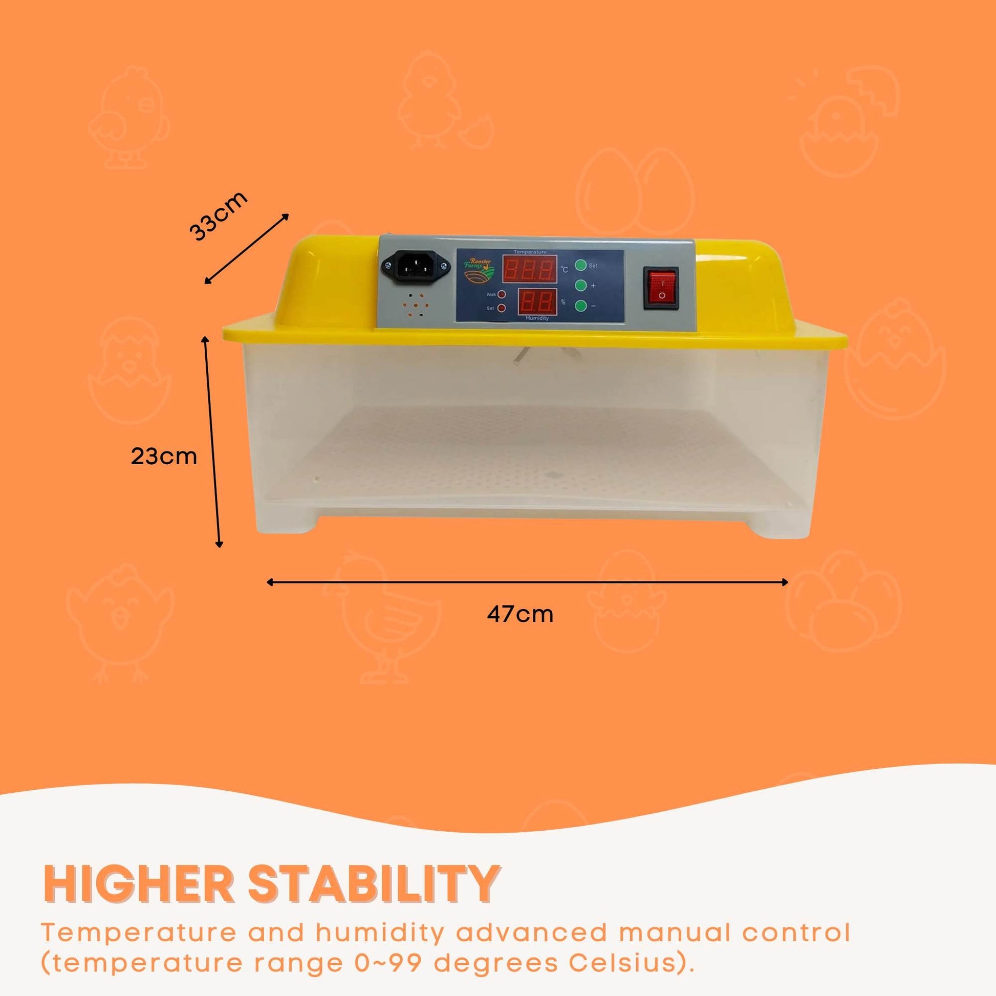 Electric 24 Egg Incubator + Accessories Hatching Eggs Chicken Quail Duck-3