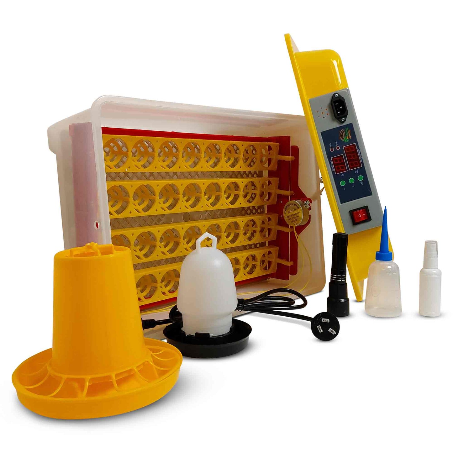 Electric 32 Egg Incubator + Accessories Hatching Eggs Chicken Quail Duck-1