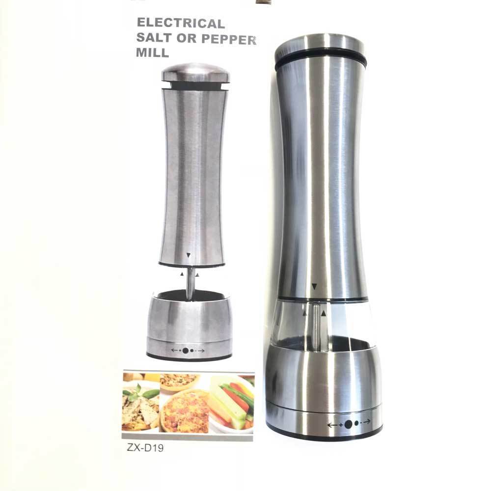 Electric Battery Salt or Pepper Grinder Adjustable Shakers Automatic Stainless Mill-1