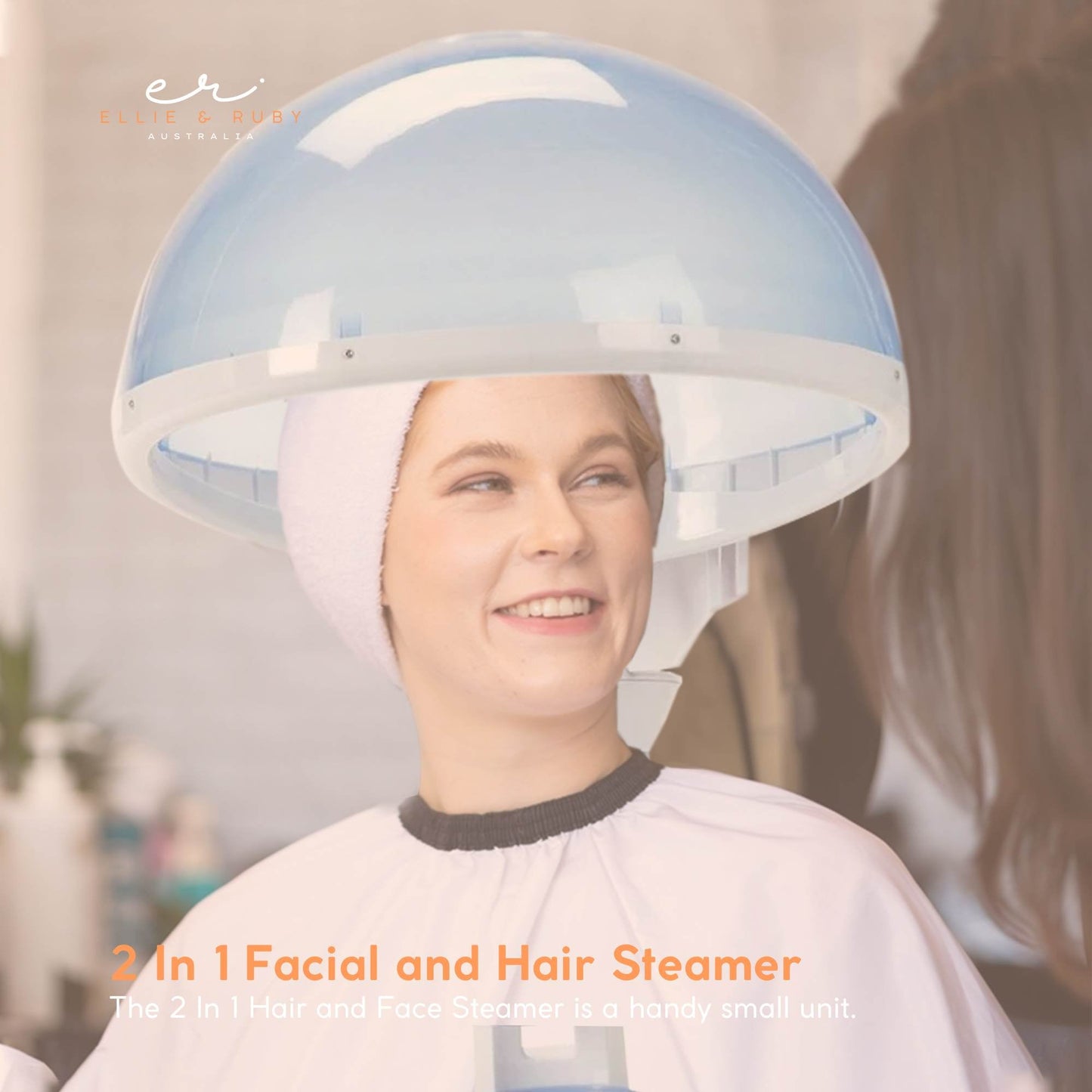 Ellie & Ruby 2-in-1 Facial Hair Steamer Ozone Steam Machine Portable Tabletop-1