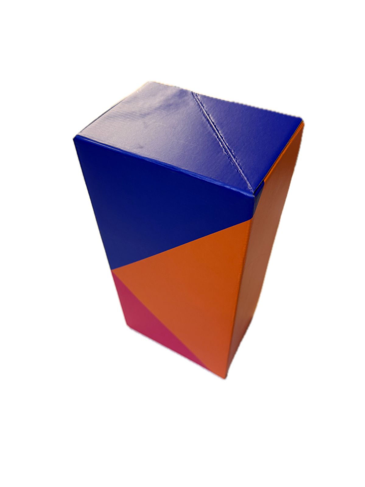 10x Flat-Pack Cardboard Boxes Carton w/ Geometric Print (260x130x90mm)