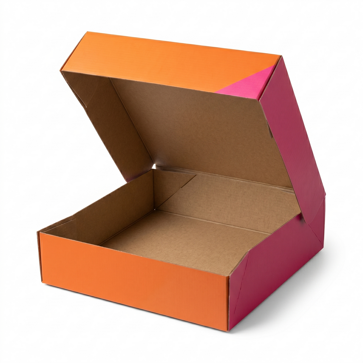 20x Flat-Pack Cardboard Packing Boxes Carton w/ Geometric Print (255x255x65mm)