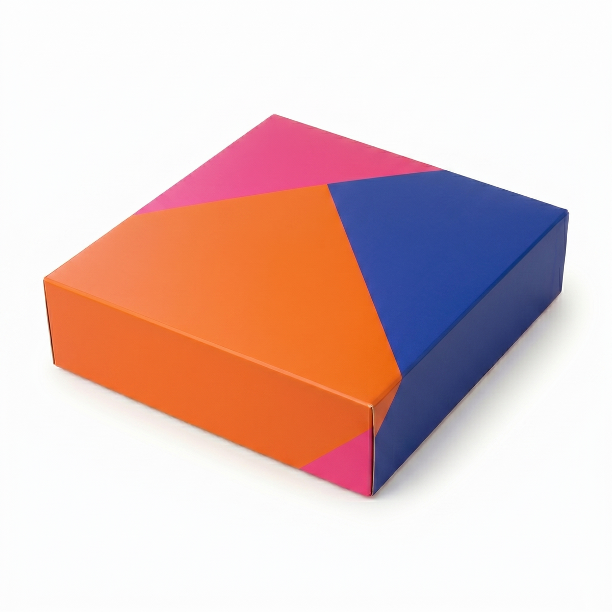 20x Flat-Pack Cardboard Packing Boxes Carton w/ Geometric Print (255x255x65mm)