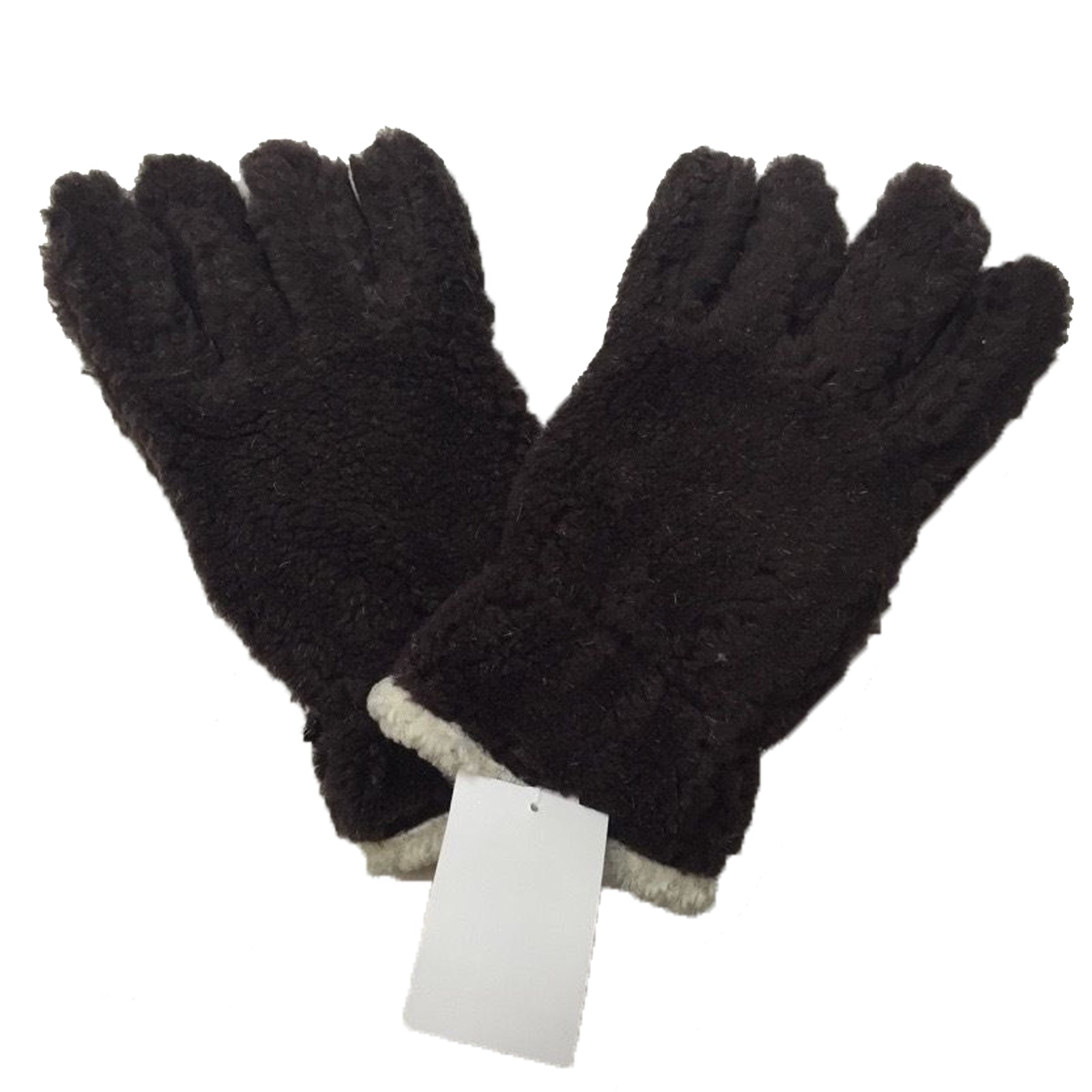 Thick FLEECY Boucle Warm Gloves Winter Knit Fluffy Warm Wrist Length Plush Ski-7
