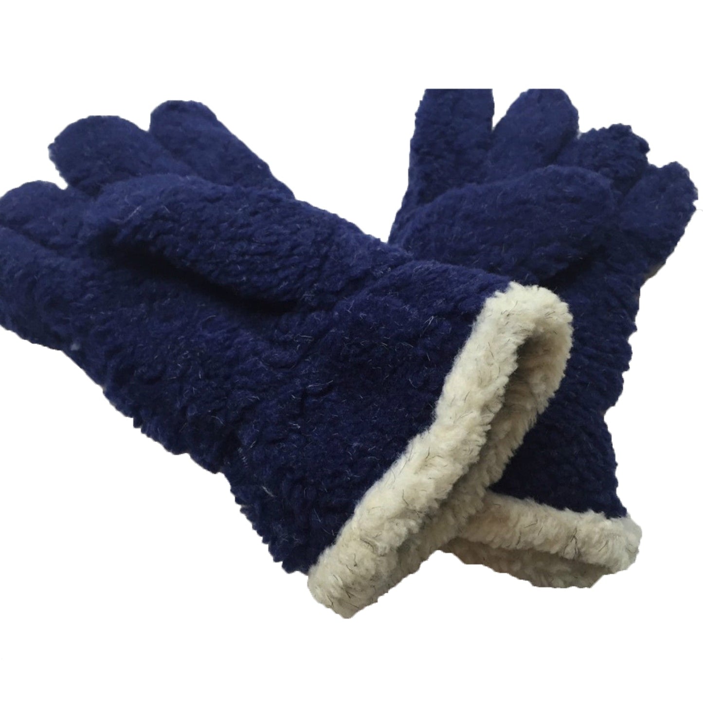 Thick FLEECY Boucle Warm Gloves Winter Knit Fluffy Warm Wrist Length Plush Ski-12