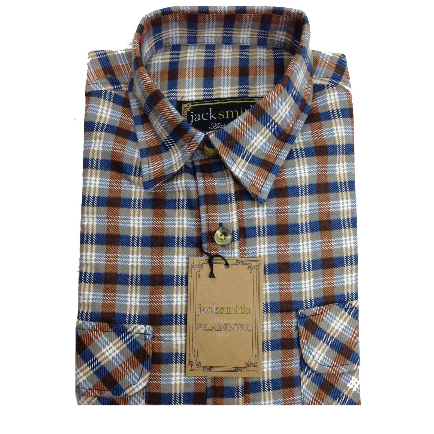 Mens FLANNELETTE SHIRT Check 100% COTTON Flannel Vintage Long Sleeve-5