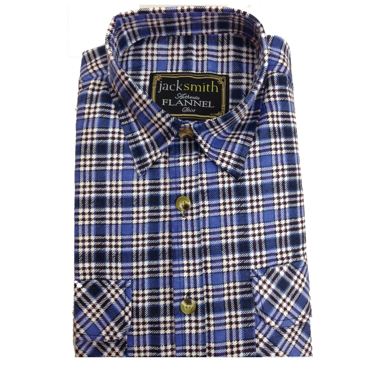 Mens FLANNELETTE SHIRT Check 100% COTTON Flannel Vintage Long Sleeve-7