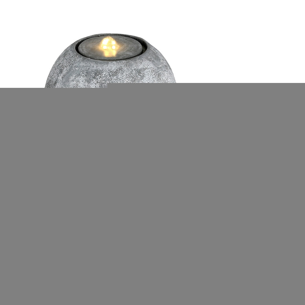 Gardeon Solar Fountain Water Feature Outdoor Fountain LED Lights Beige
