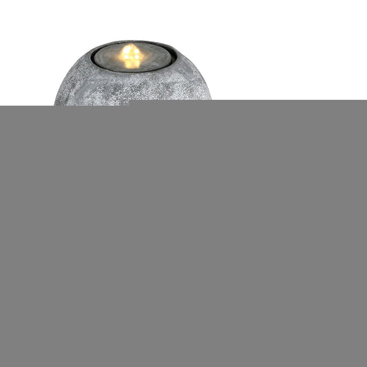 Gardeon Solar Fountain Water Feature Outdoor Fountain LED Lights Beige