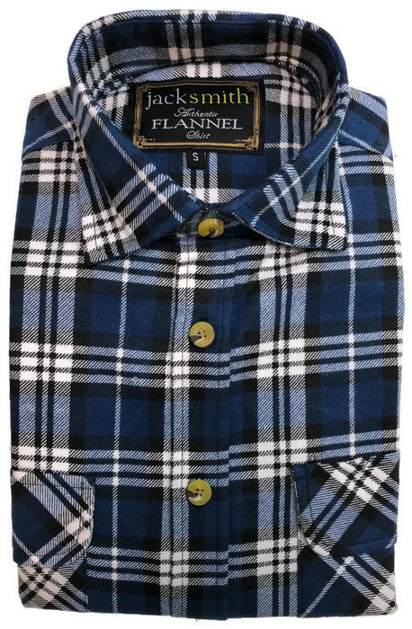 Mens Flannelette Shirt 100% Cotton Check Authentic Flannel Long Sleeve Vintage-5