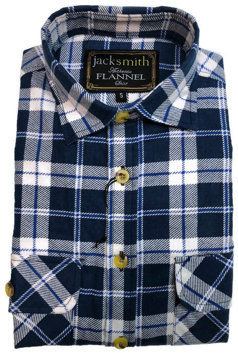 Mens Flannelette Shirt 100% Cotton Check Authentic Flannel Long Sleeve Vintage-6