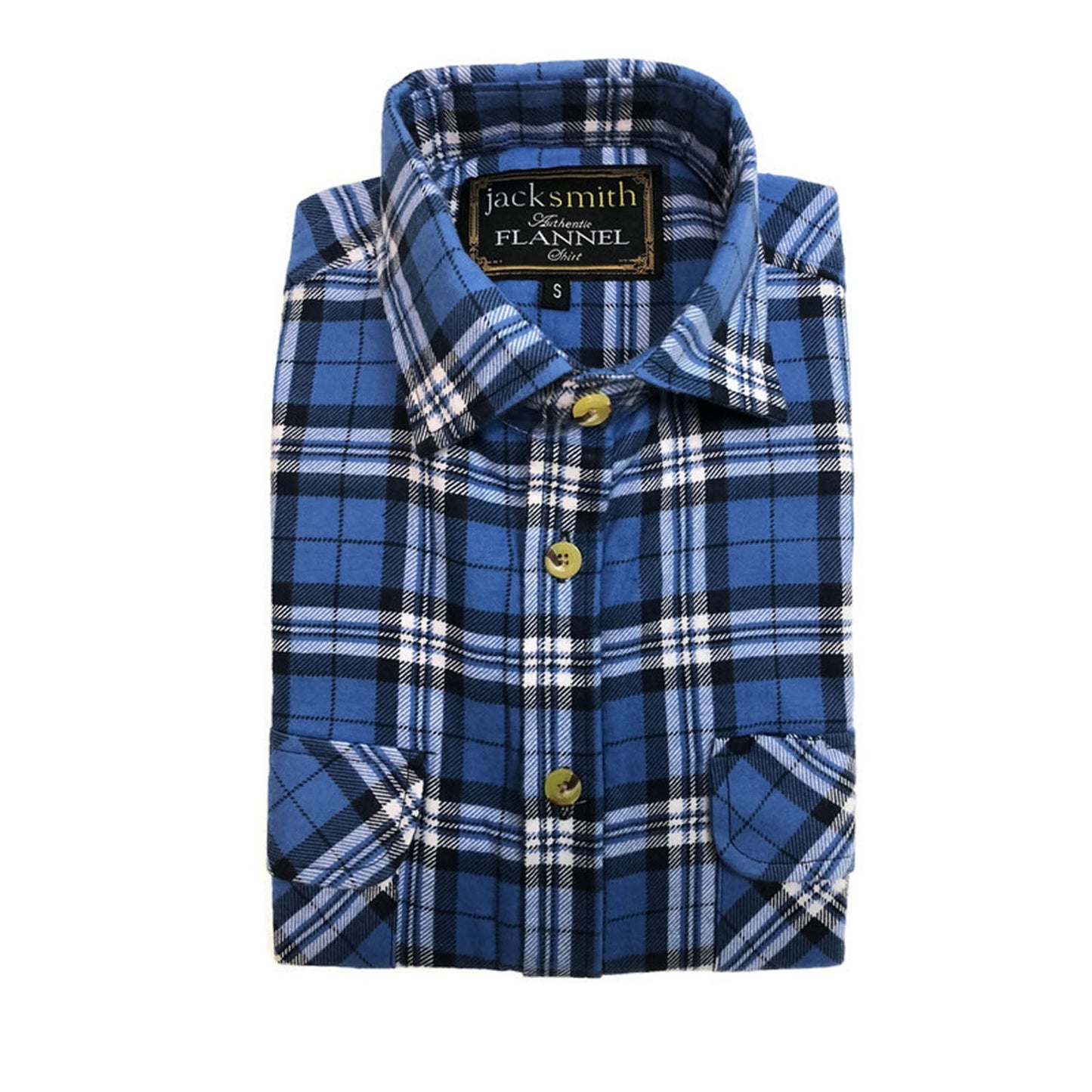 Mens Flannelette Shirt 100% Cotton Check Authentic Flannel Long Sleeve Vintage-3