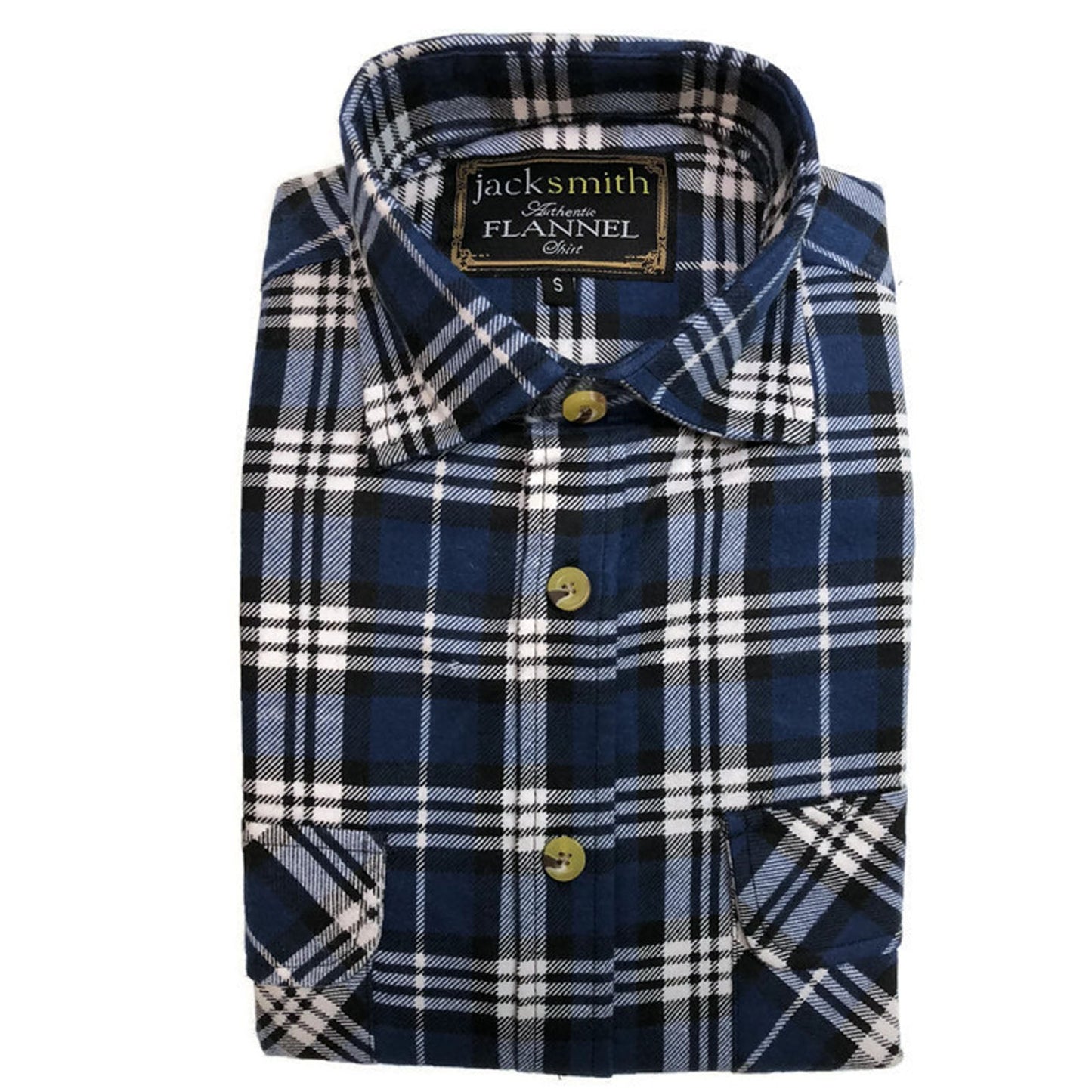 Mens Half Placket Flannelette Long Sleeve Pullover Shirt 100% Cotton Check Authentic Flannel-4