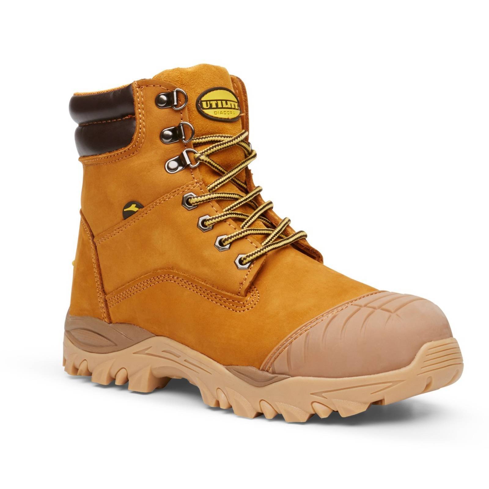 DIADORA Utility Craze w Zip Work Boots Composite Cap Workwear Shoes - Wheat-0