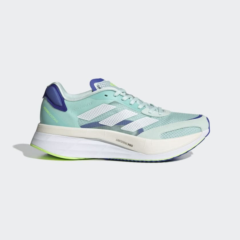 Adidas Womens Adizero Boston 10 Shoes Runners Sneakers Running - Mint-13