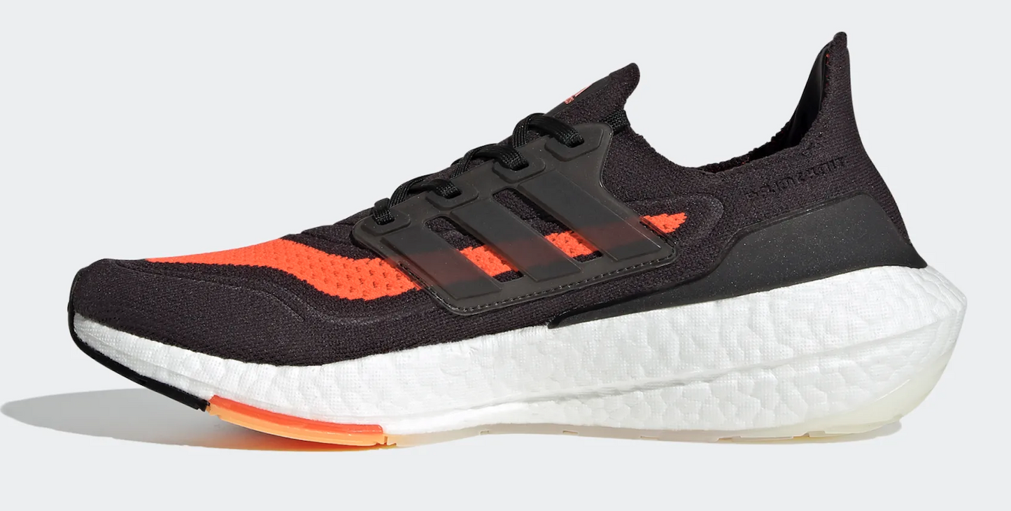 Adidas Mens Ultraboost 21 Running Sneakers Runners Shoes - Black/Orange-3