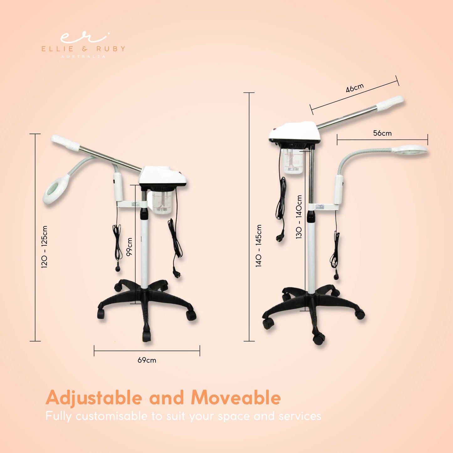 Facial Steamer and Magnifying Lamp 2in1 Beauty Machine Face Spa Magnifier Stand-1