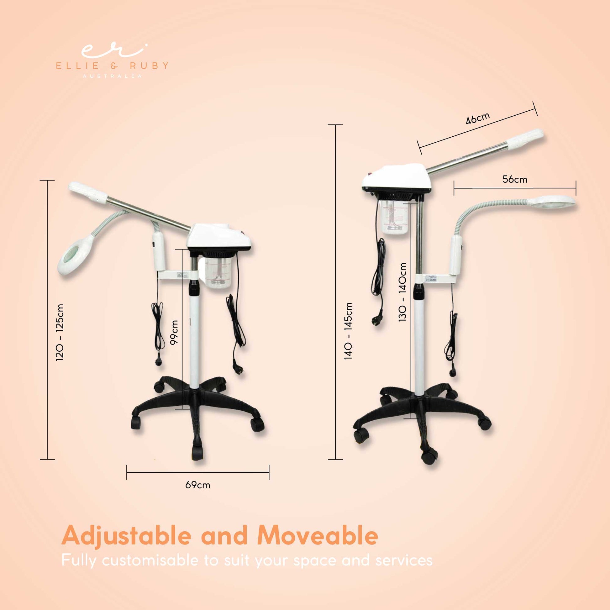 Facial Steamer and Magnifying Lamp 2in1 Beauty Machine Face Spa Magnifier Stand-1
