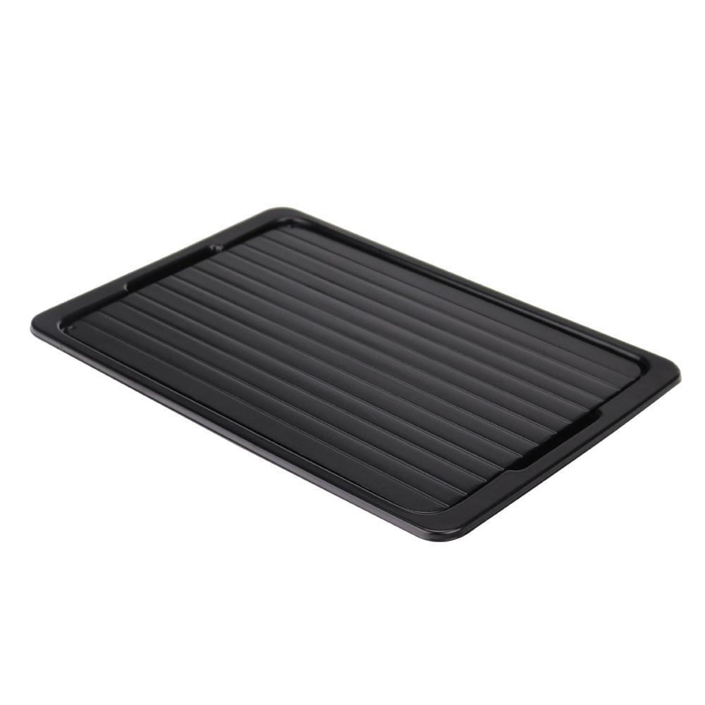 Fast Defrosting Meat Tray FDA Approved - Medium Miracle Aluminium Thawing Plate-1