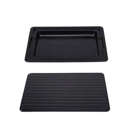 Fast Defrosting Meat Tray FDA Approved - Medium Miracle Aluminium Thawing Plate-0