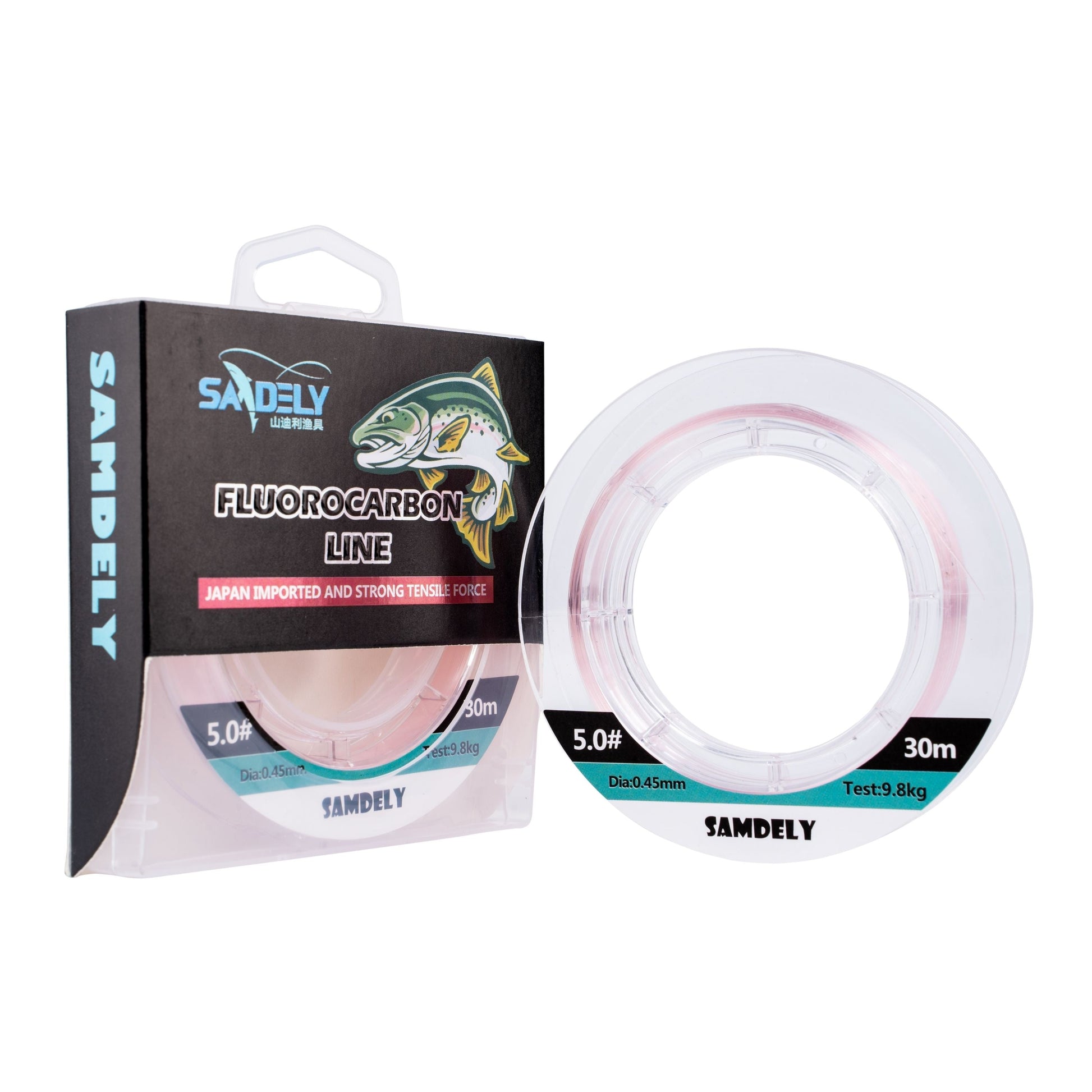 Samdely Pink Fluorocarbon, #2.0, 10lb, 30Mtr-0
