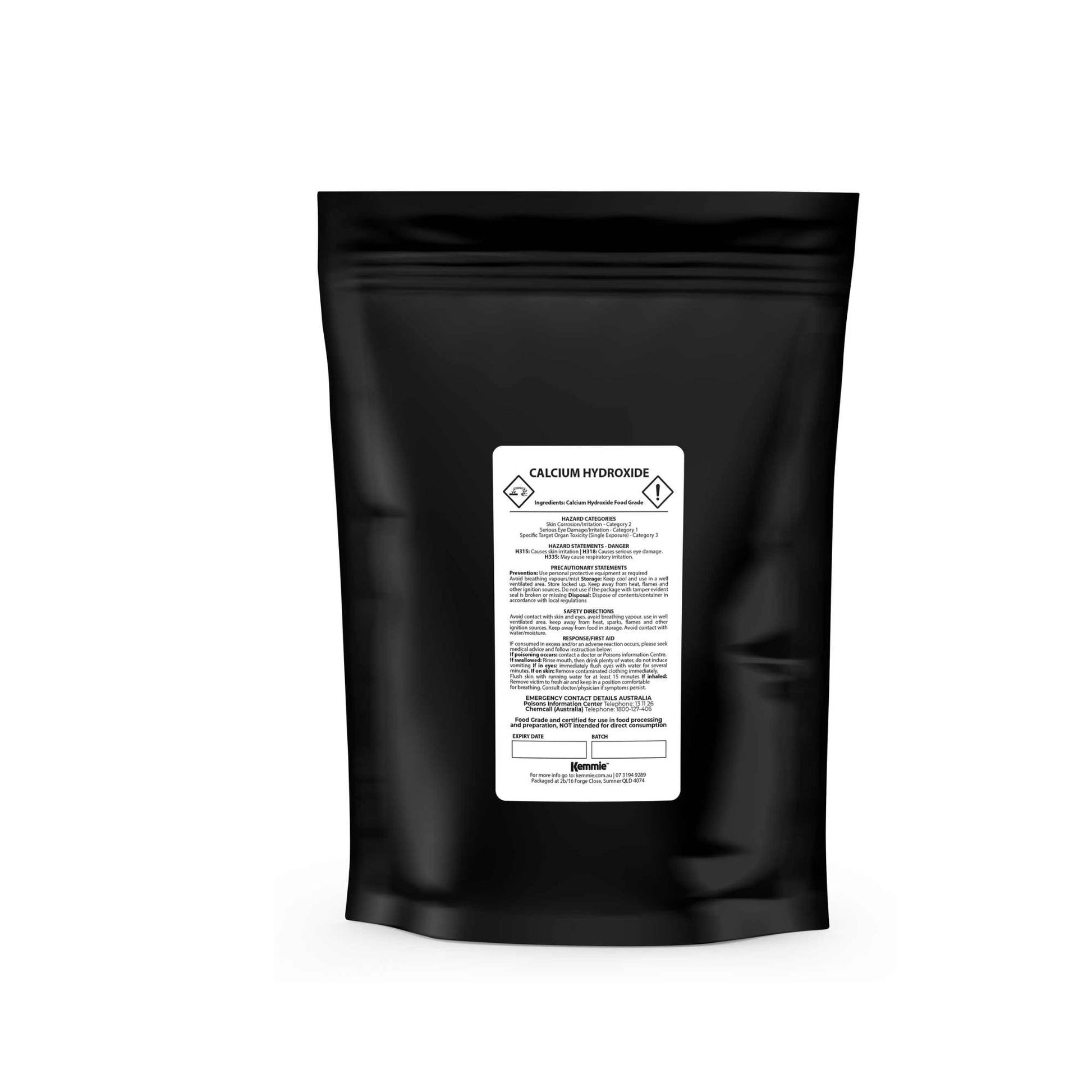 Food Grade Calcium Hydroxide Powder Bags - FCC Hydrated Slaked Pickling Bulk-1