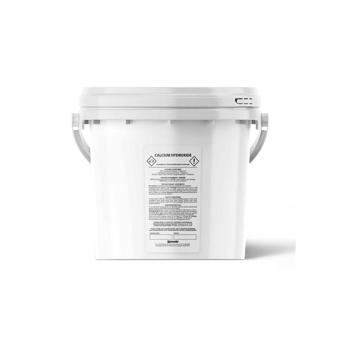 Food Grade Calcium Hydroxide Powder Tubs - FCC Hydrated Slaked Pickling Bulk-6