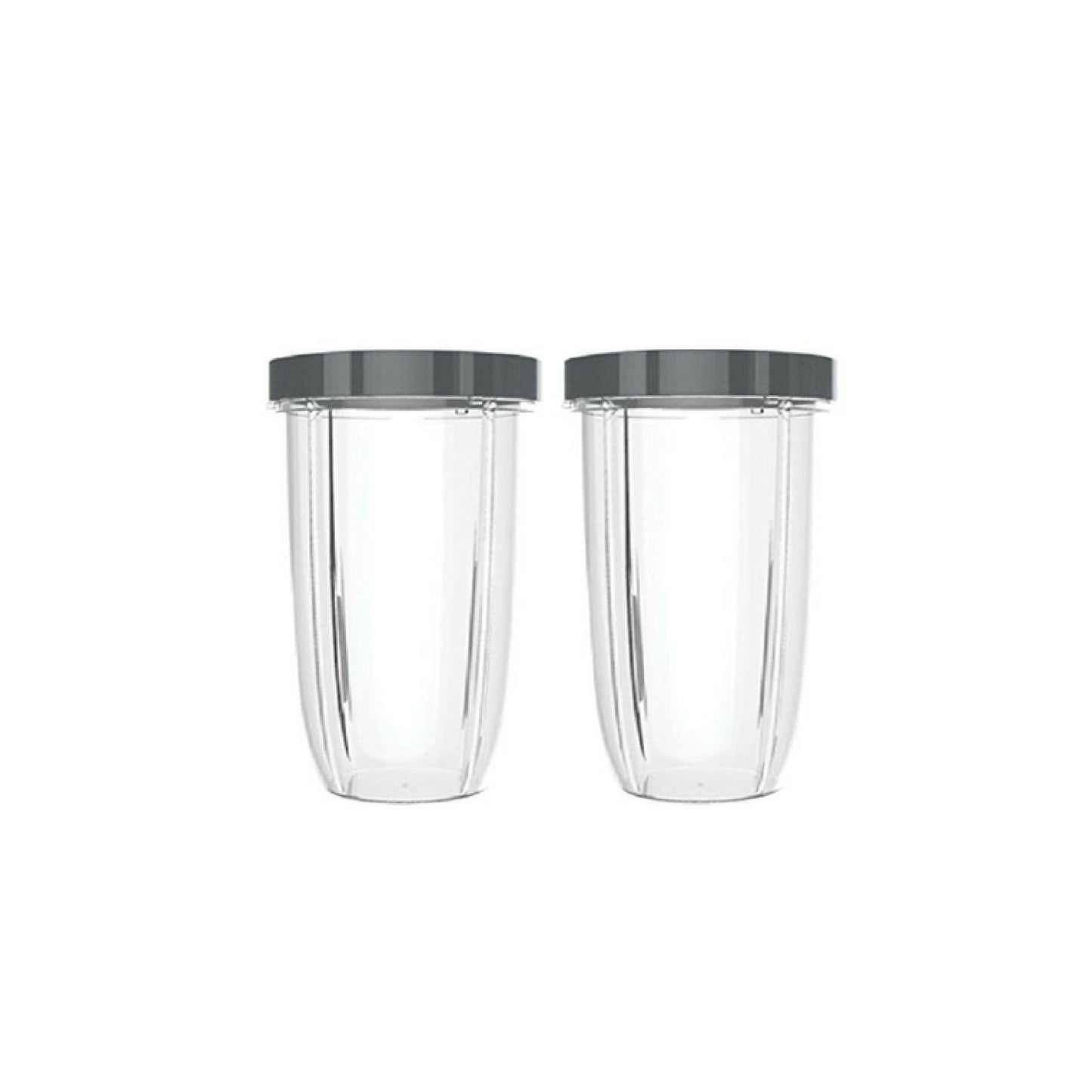 For Nutribullet 2 Tall Cups + 2 Stay Fresh Lid For Nutri 600 and 900 Models-1