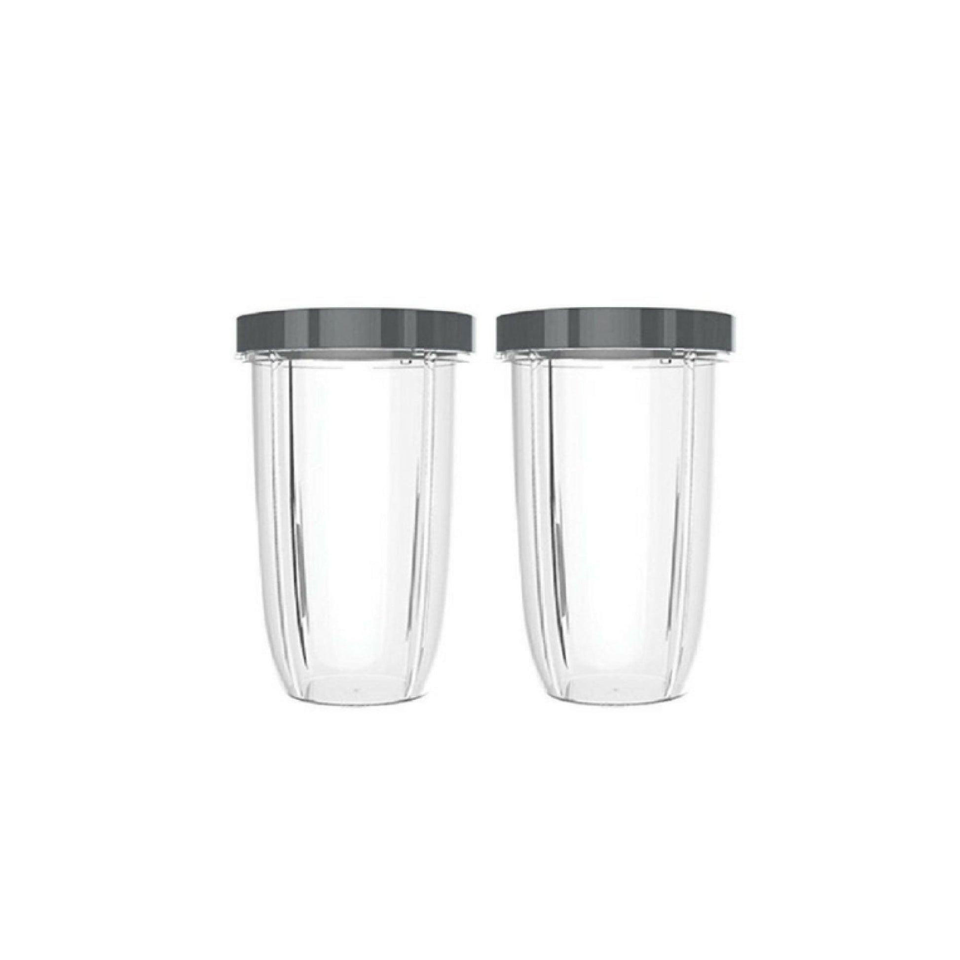 For Nutribullet 2 Tall Cups + 2 Stay Fresh Lid For Nutri 600 and 900 Models-1
