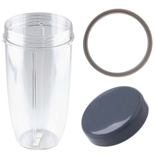 For Nutribullet Colossal Large Cup + Stay Fresh Lid + Grey Seal - 900 600 Models-0