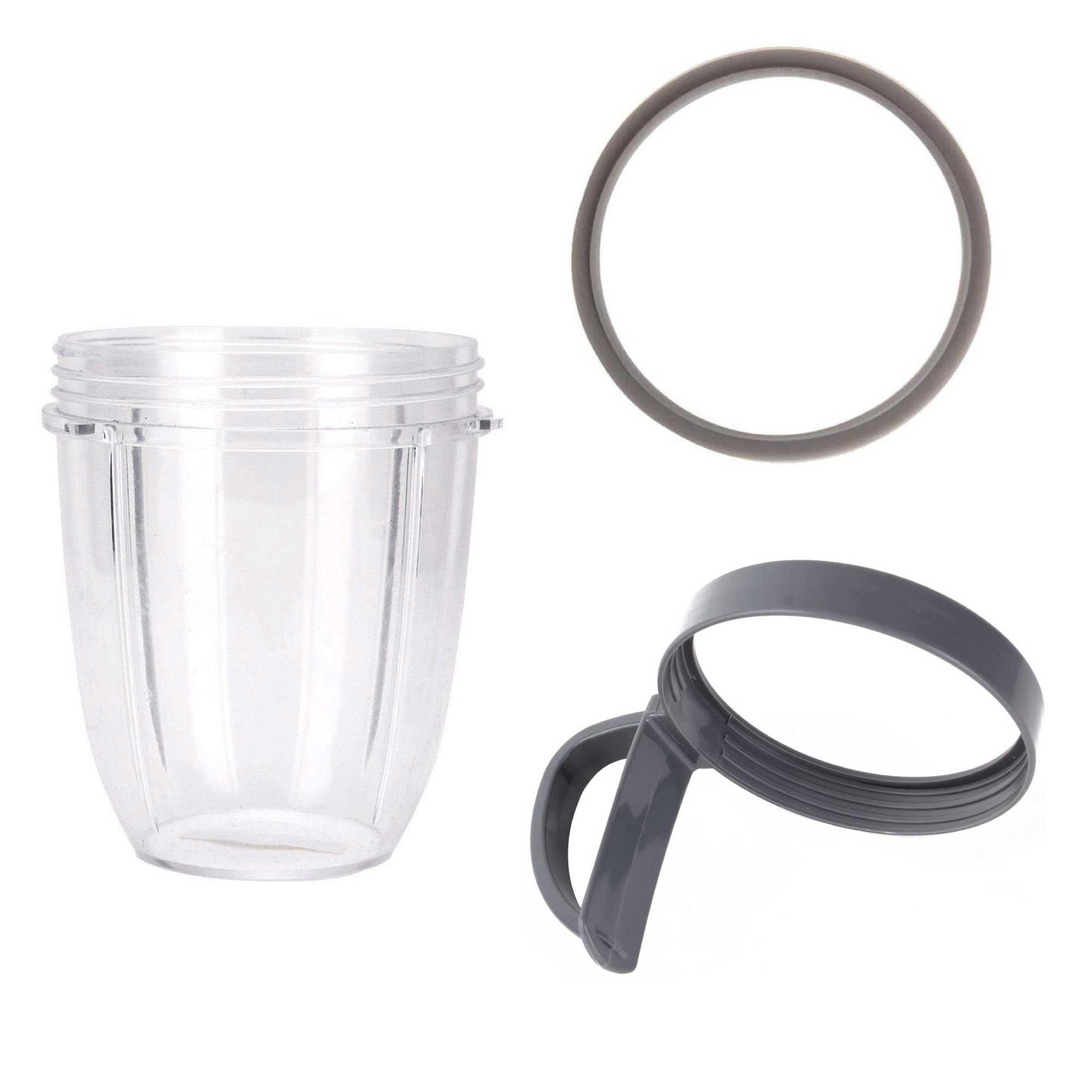 For Nutribullet Short Cup + Handheld Lip Ring + Grey Seal 900 and 600 Models-0