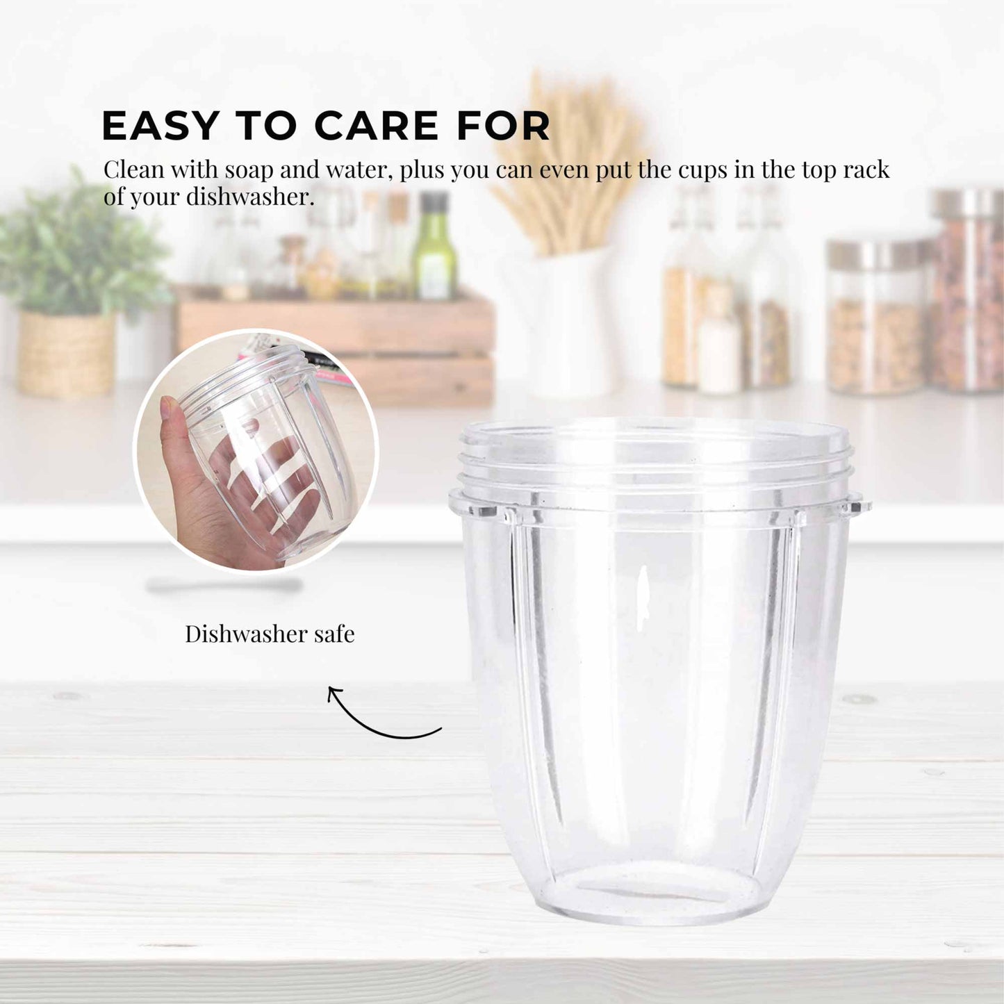 For Nutribullet Small Short Little 18 Oz Cup - For 600W + 900W Model Replacement-3