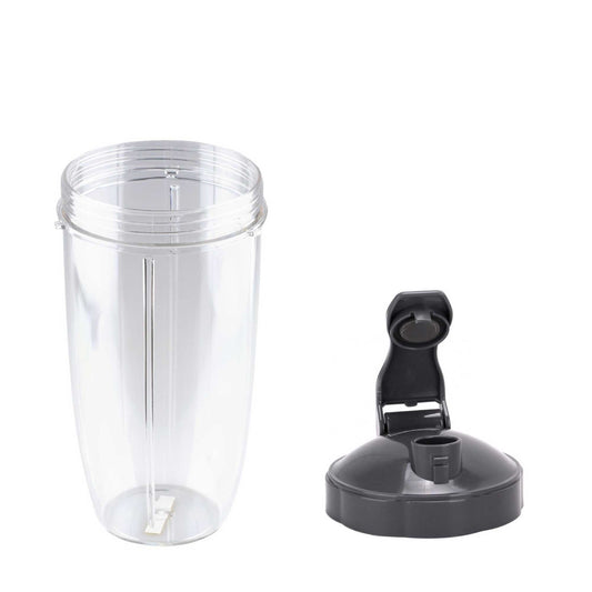 For Nutribullet Tall Large Big Cup 24Oz + Fliptop Lid - For Nutri 600 and 900-0